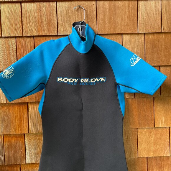 EUC Body Glove Blue and Black Short Sleeve Shorty Wetsuit in Men's ML - Picture 7 of 13